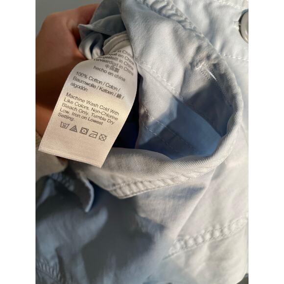 J.Crew Foundry Chino Short Coveralls in Blue Size 8 - Picture 13 of 14